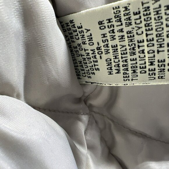 Vintage Eddie Bauer Men' Down Lined Parka Jacket Size L Solid Green Zip Pockets - Picture 11 of 15